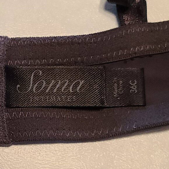 Soma lace and sequined underwire bra 36C. Beautiful, half cami bralette - Picture 4 of 5